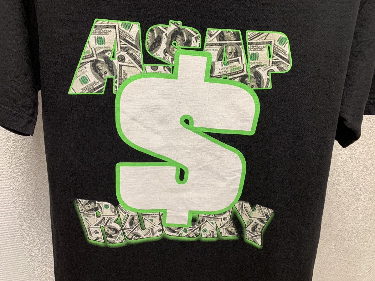 A$AP Rocky ASAP Rocky Awge big logo black rap t-shirt y2K $ A$AP M Size US M / EU 48-50 / 2 - 3 Thumbnail