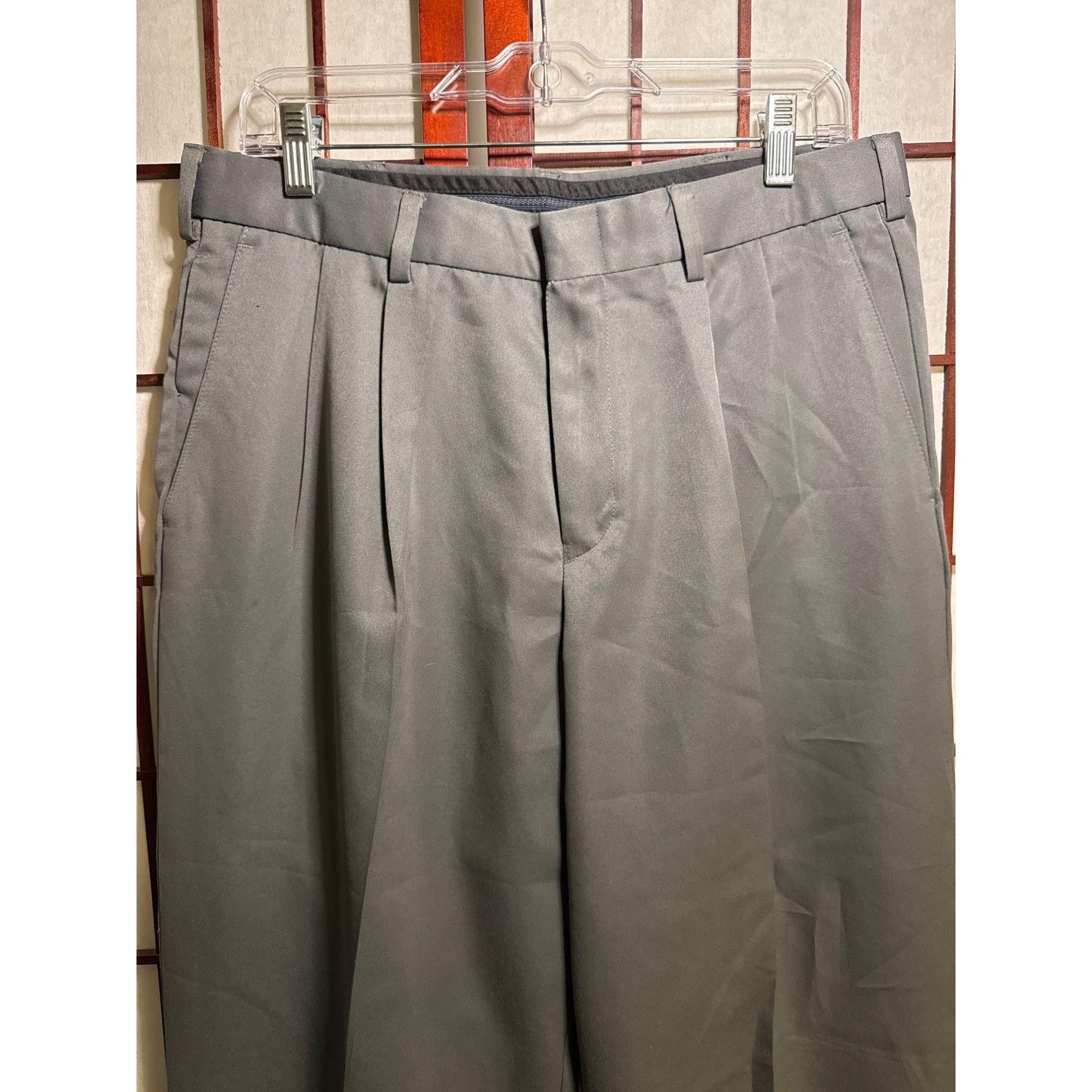 Dockers Dockers Men's Microfiber Polyester Pants W33 L32 Gray Size US 33 - 3 Thumbnail