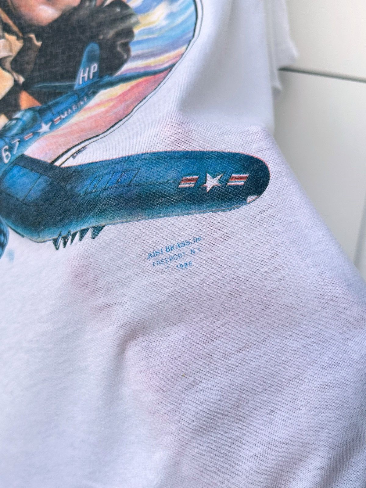 Vintage Vintage 1988’s Flying Leathernecks Tee Size US L / EU 52-54 / 3 - 3 Thumbnail