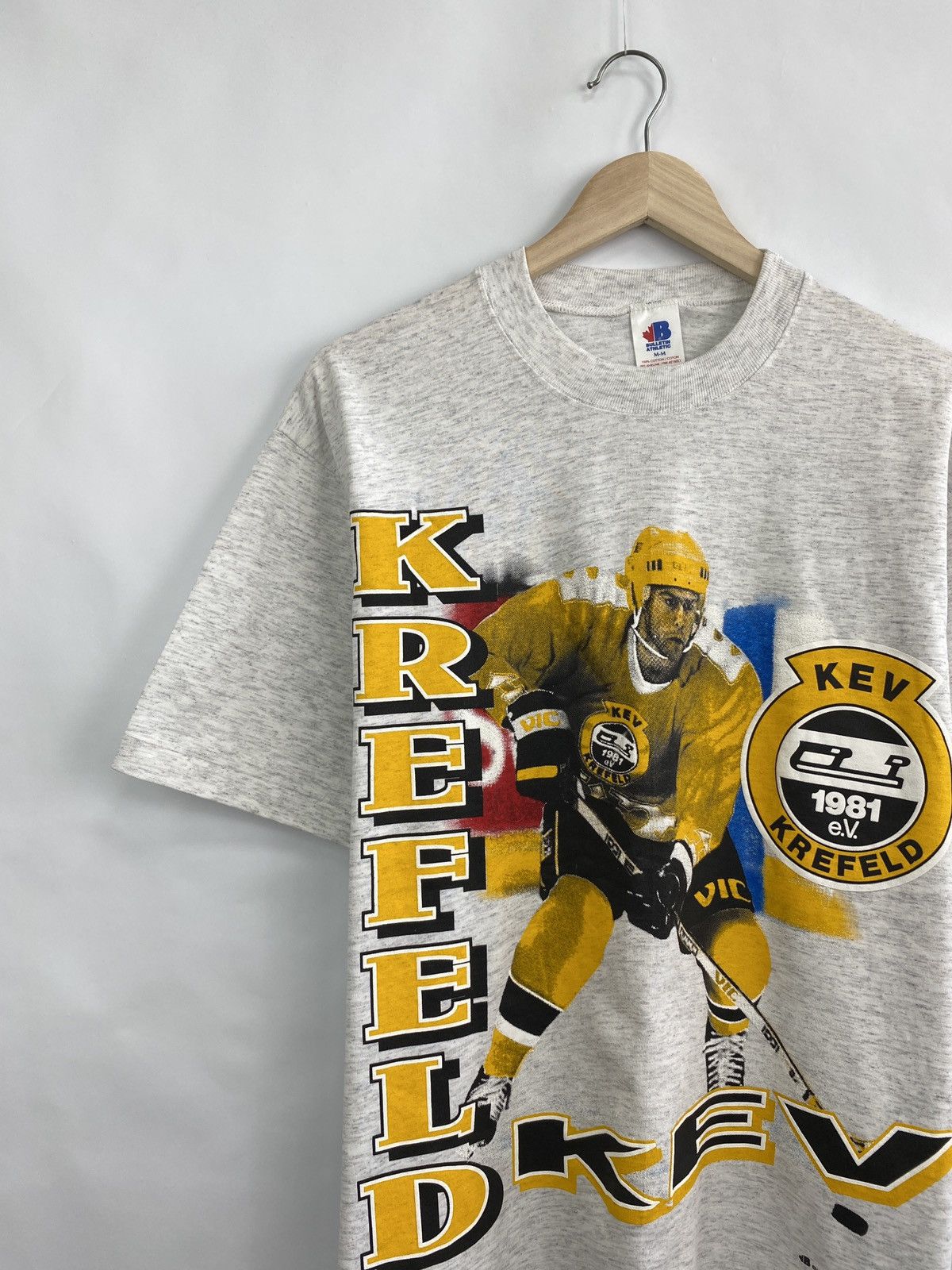 NHL 🇩🇪 Vintage 1994 Krefeld KEV NHL Athletic Jersey T-Shirt Y2K Size US M / EU 48-50 / 2 - 2 Thumbnail