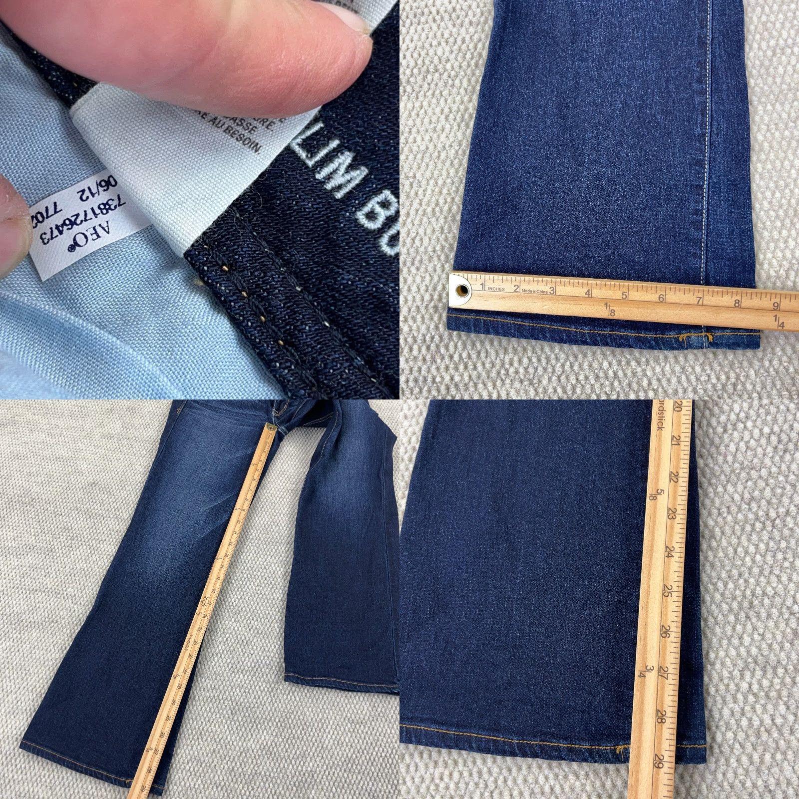 American Eagle Outfitters VINTAGE American Eagle Jeans Women 6 Short Boot Cut Slim Fit Dark Wash Blue 5-Pocket Regular Denim Baggy Hipster Mens Womens Size 28" / US 6 / IT 42 - 8 Thumbnail