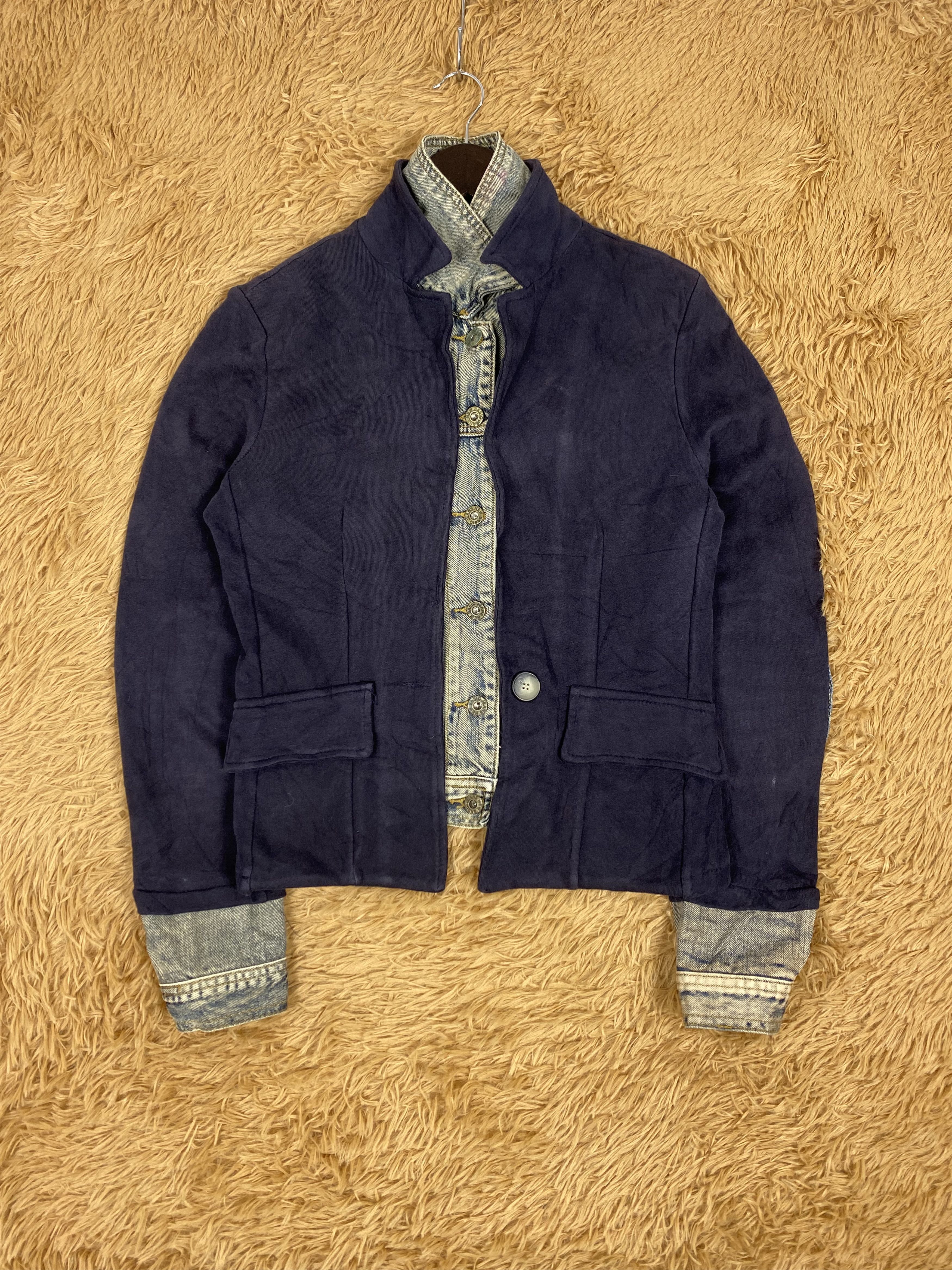 Japanese Brand × Vintage Vintage Japanese Brand Half Denim Jacket Size US S / EU 44-46 / 1 - 1 Thumbnail