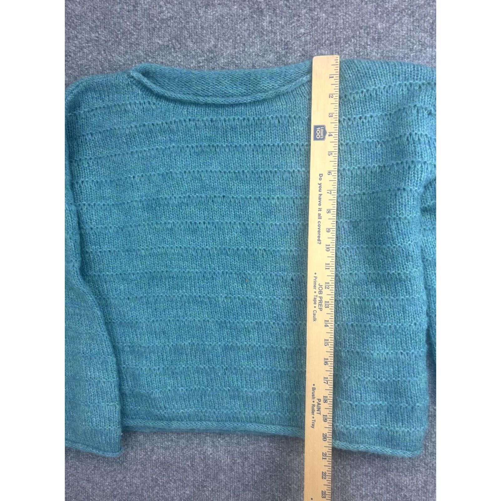 Rhythm Rhythm Womens Small Green Open Knit Crew Neck Lightweight Pullover Top Sweater Knit Casual Fall Knitwear Mens Women? Size S / US 4 / IT 40 - 3 Thumbnail