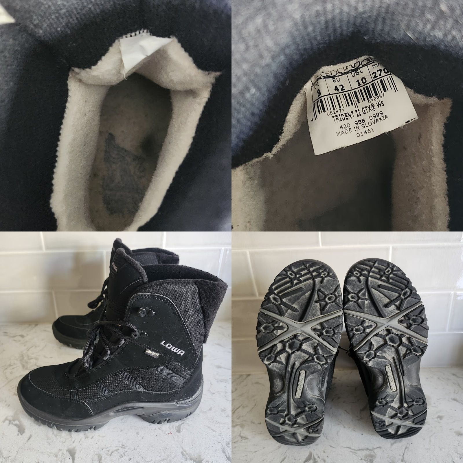 LOWA LOWA Trident II GTX WS Women's 10 Black GoreTex Winter Boots EU 42 Scarpe? Size US 10 / IT 40 - 8 Thumbnail
