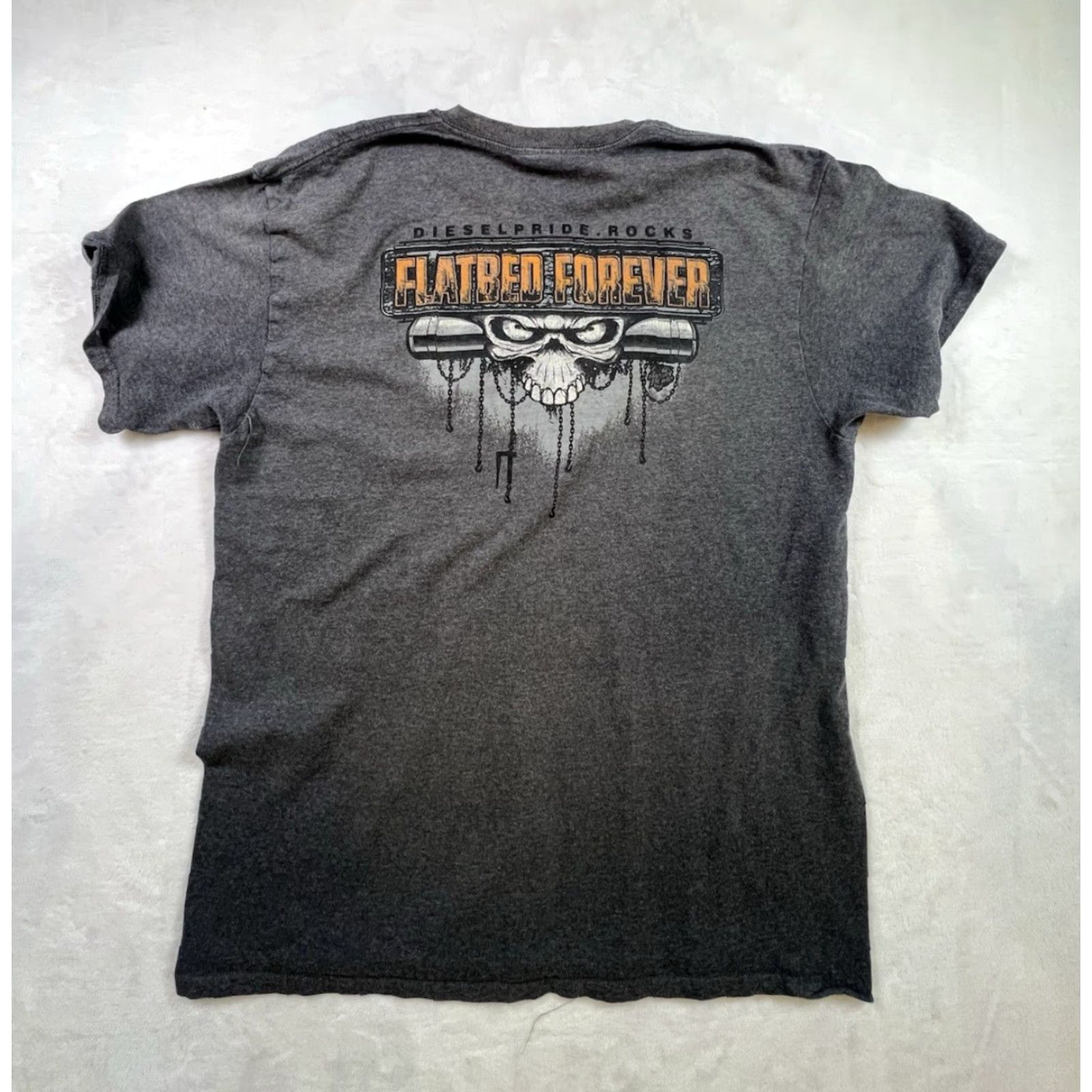 Delta VINTAGE Diesel Pride Flatbed Forever Skull Graphic Short Sleeve Tshirt | Size L Size US L / EU 52-54 / 3 - 6 Thumbnail