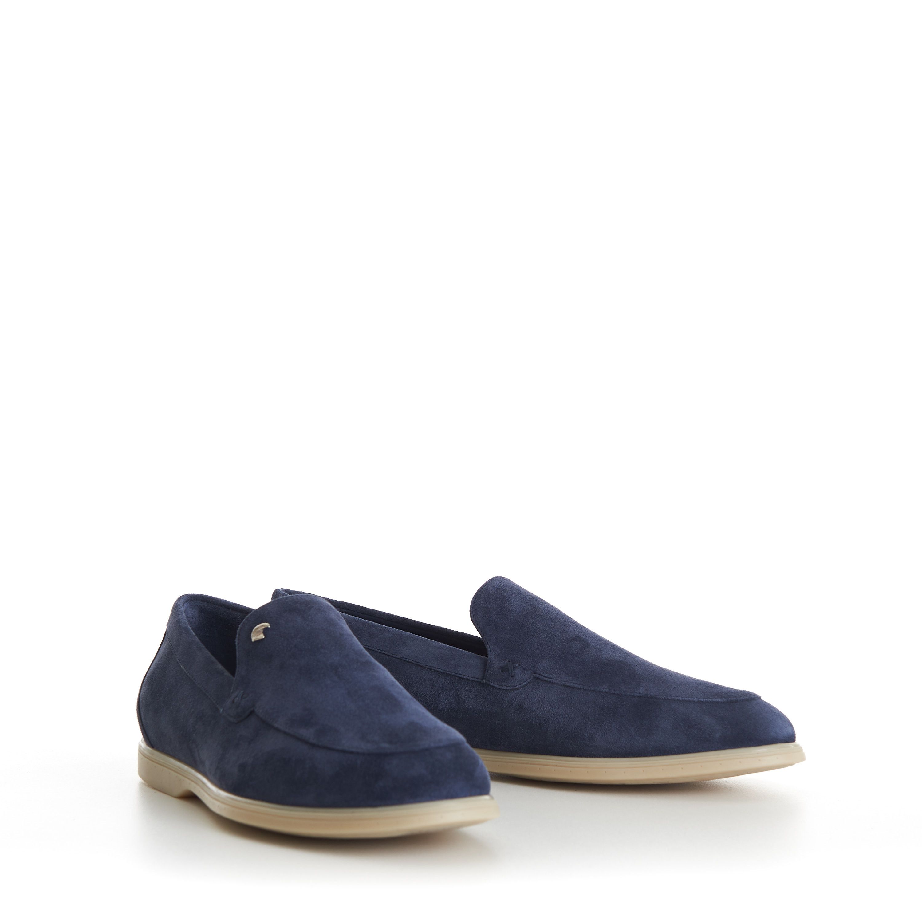 Stefano Ricci Blue Suede Slip-On Loafer - Eagle Head Application Size US 9 / EU 42 - 13 Thumbnail