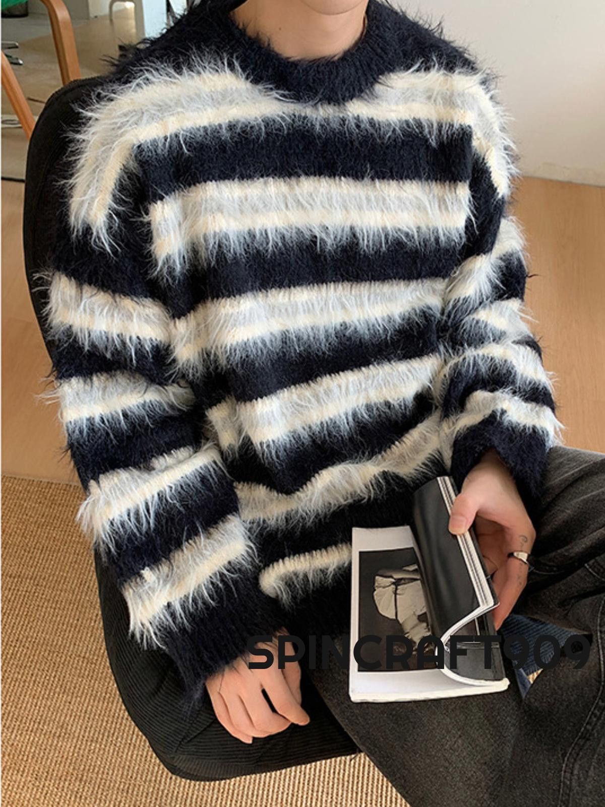 Vintage Stripe Knit Sweater Size US M / EU 48-50 / 2 - 2 Thumbnail