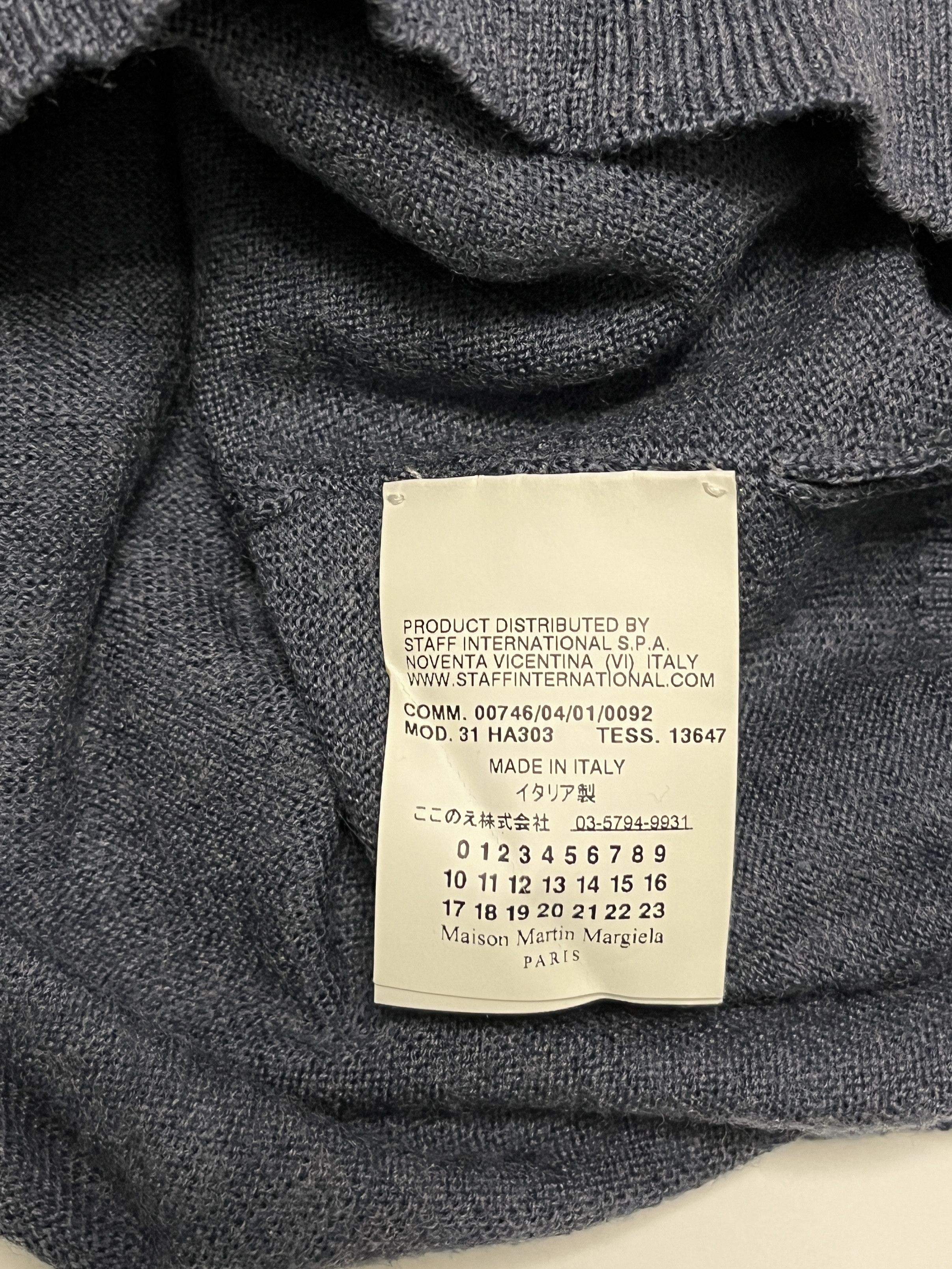 Maison Margiela ⚡️QUICK SALE⚡️2009 Maison Margiela Line 1 Blue Knit Sweater Size S / US 4 / IT 40 - 4 Thumbnail