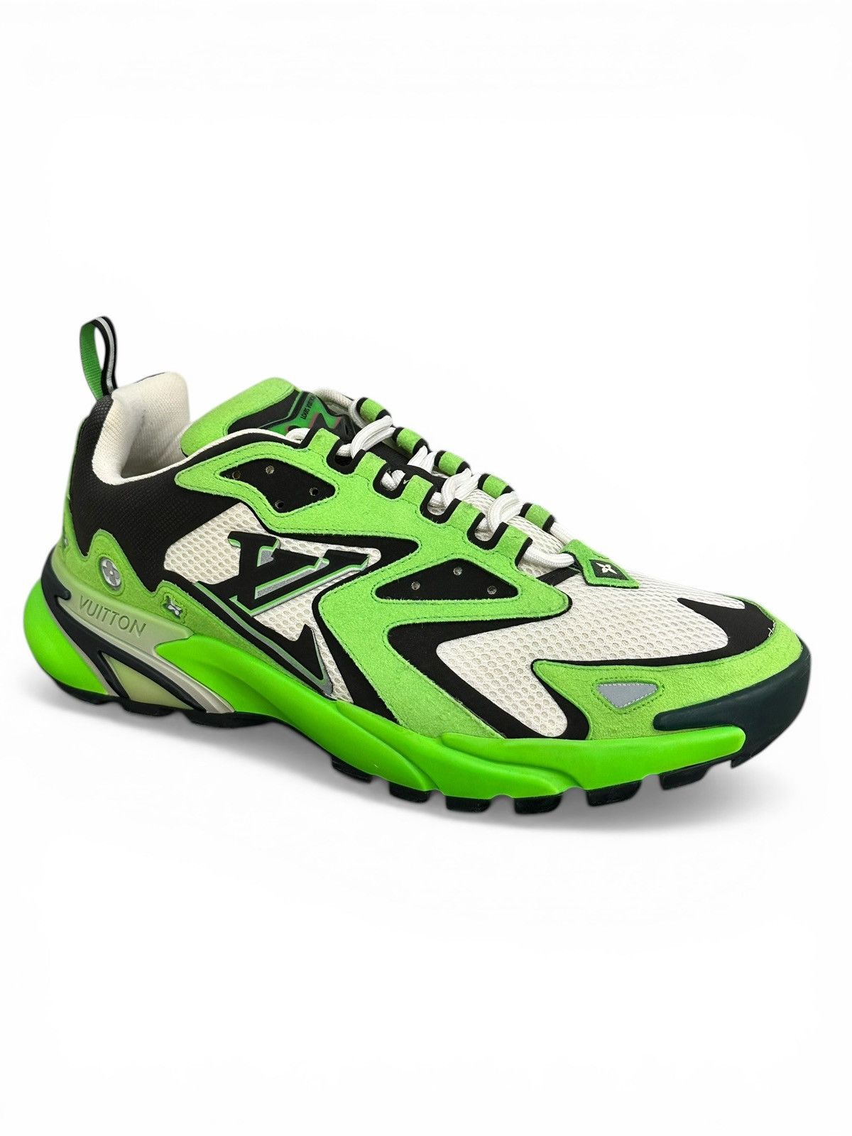 Louis Vuitton LV Runner Tatic White & Green Sneakers Size 8LV (9.5US) Size US 9.5 / EU 42-43 - 4 Thumbnail