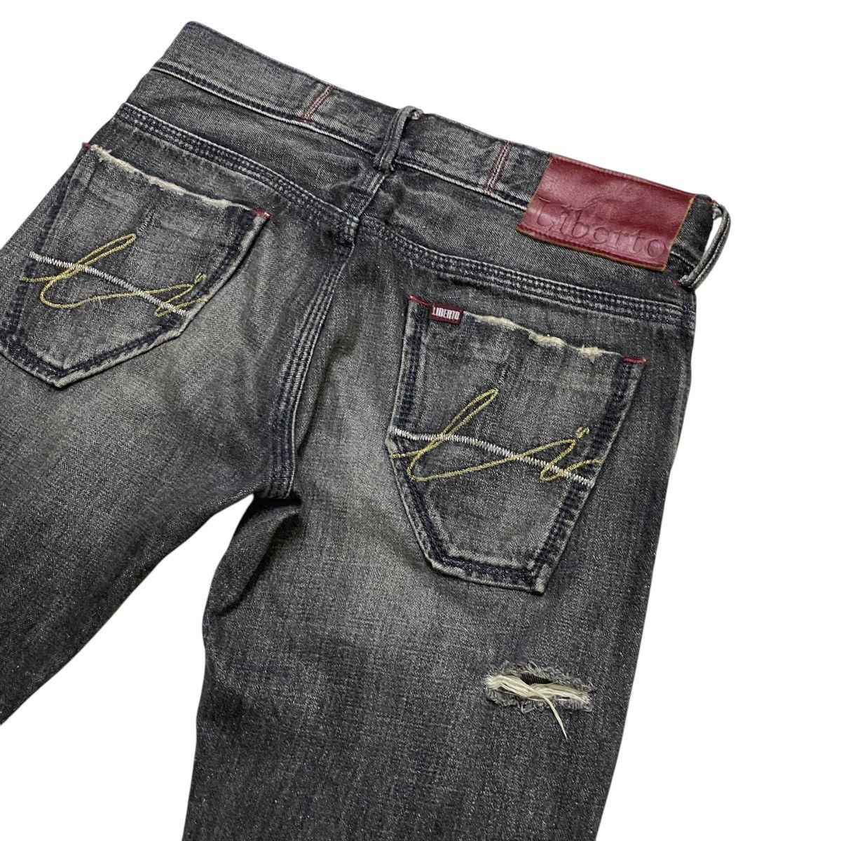 Japanese Brand × Vintage Liberto distressed denim jean Size US 34 / EU 50 - 10 Thumbnail