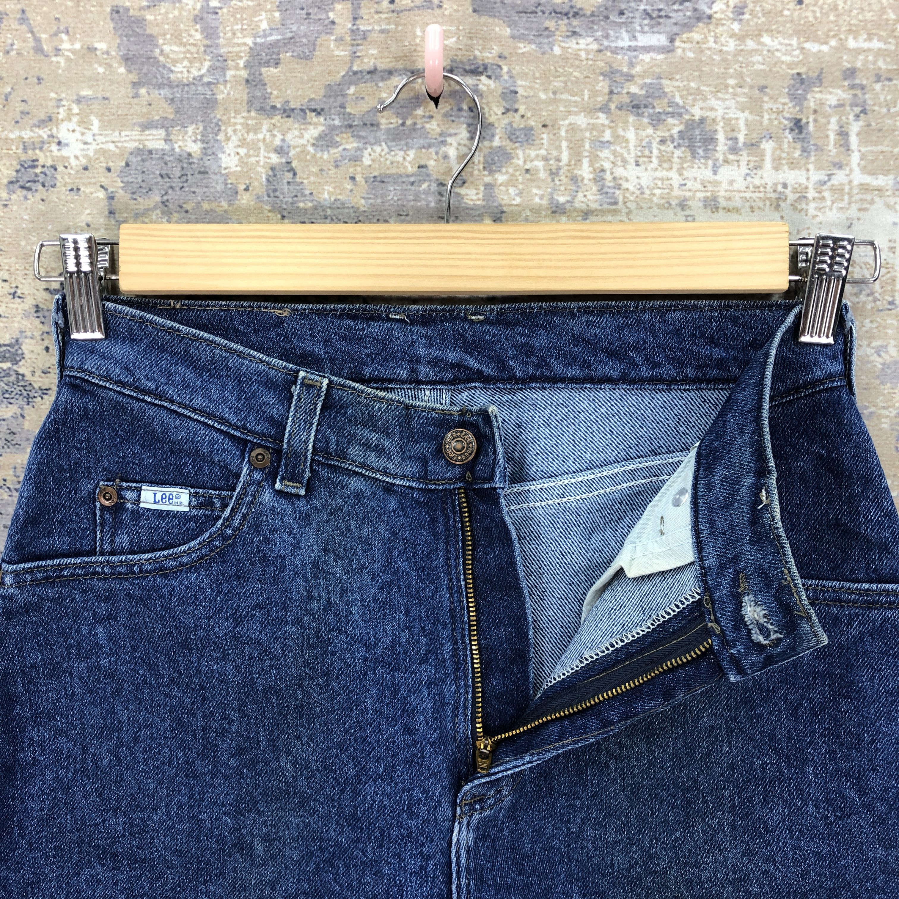 Levi's Vintage 80s Lee Cowboys Tapered Jeans Faded Indigo Denim Size 26" / US 2 / IT 38 - 6 Thumbnail