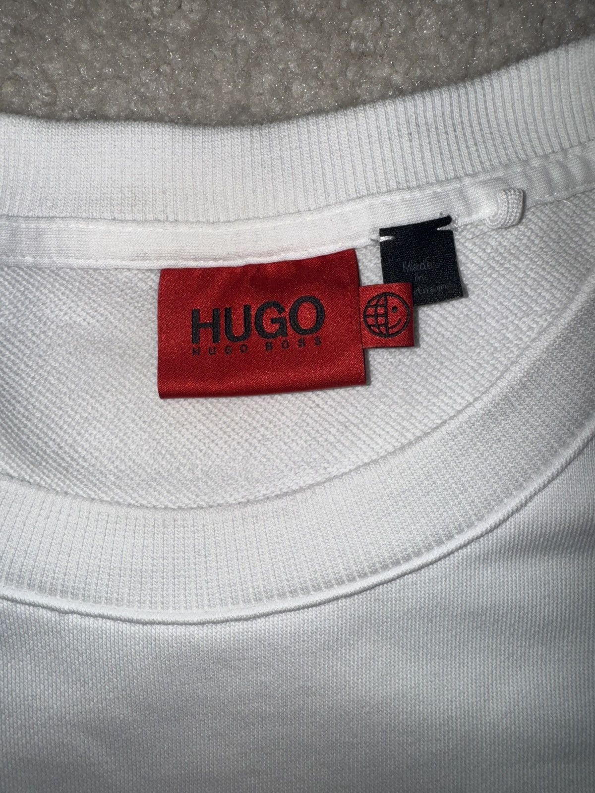 Hugo Boss Hugo Boss White Dollins Sweatshirt Size US L / EU 52-54 / 3 - 3 Thumbnail