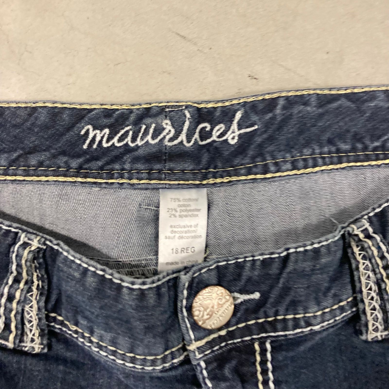 Vintage Maurices y2k low rise bootcut Jeans 37x31 Size US 37 - 3 Thumbnail