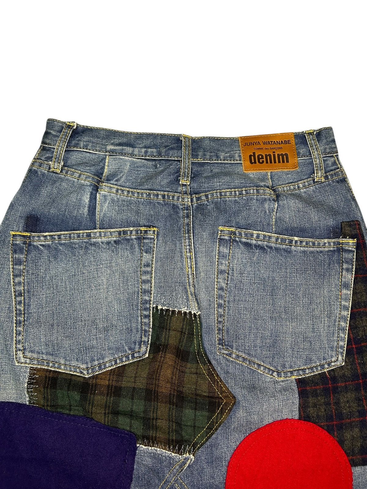 Junya Watanabe F/W 15 Patchwork Denim Skirt Size 28" / US 6 / IT 42 - 10 Thumbnail