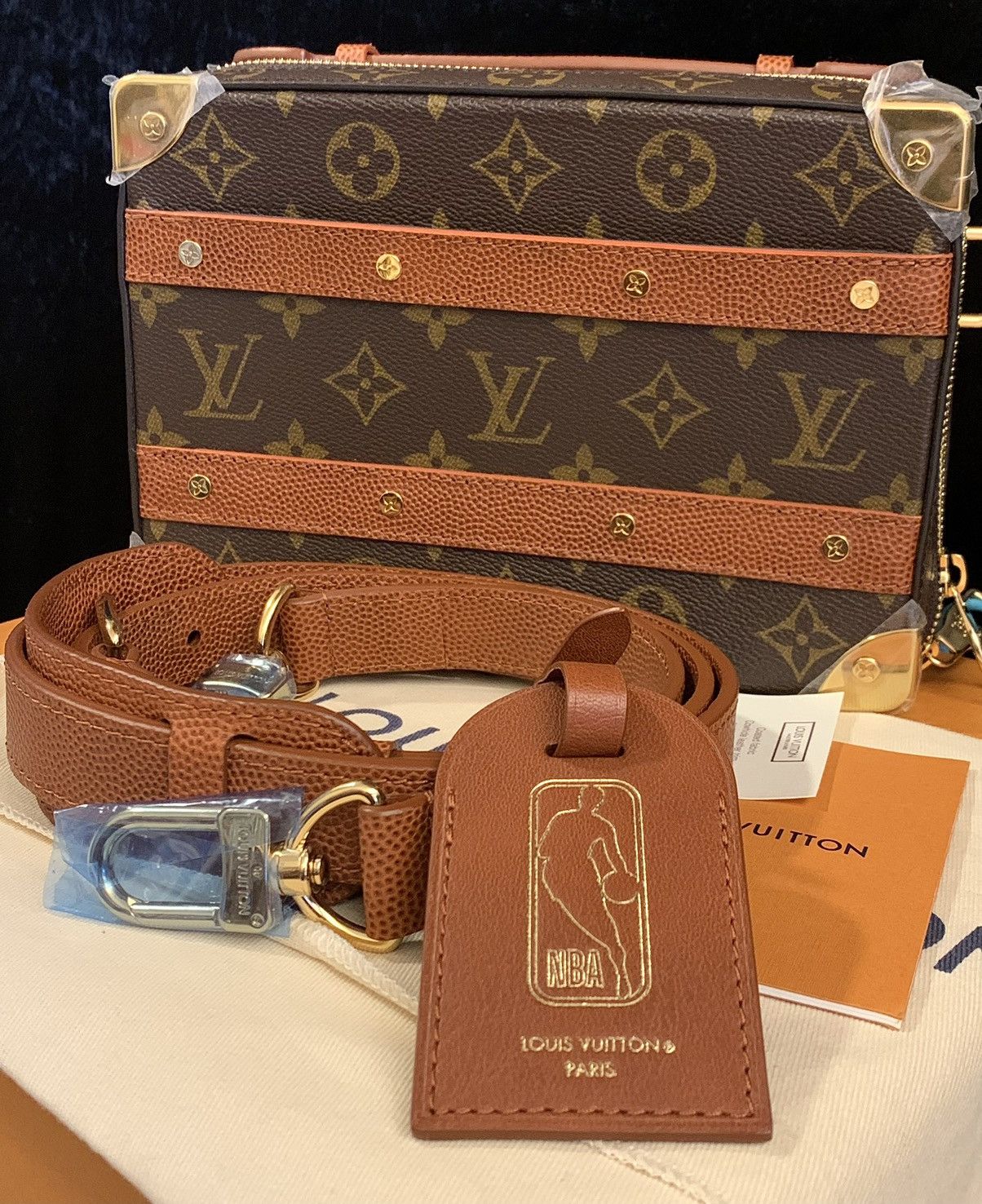 Louis Vuitton x NBA Legacy Handle Trunk Monogram Brown in Leather with  Gold-tone - US