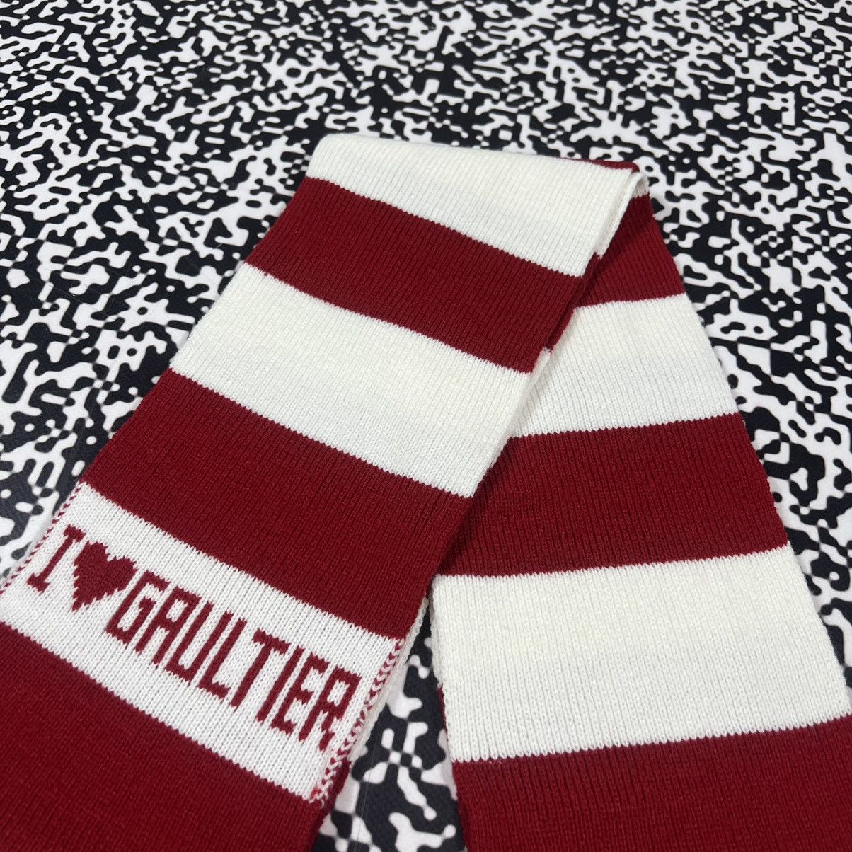 Jean Paul Gaultier Vintage Y2K Jean Paul Gaultier Striped Luxury Retro Scarf Size ONE SIZE - 6 Thumbnail