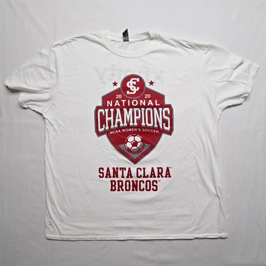 Gildan Santa Clara Broncos 2020 Champions Shirt NCAA Soccer 2XL Tee Size US L / EU 52-54 / 3 - 1 Thumbnail