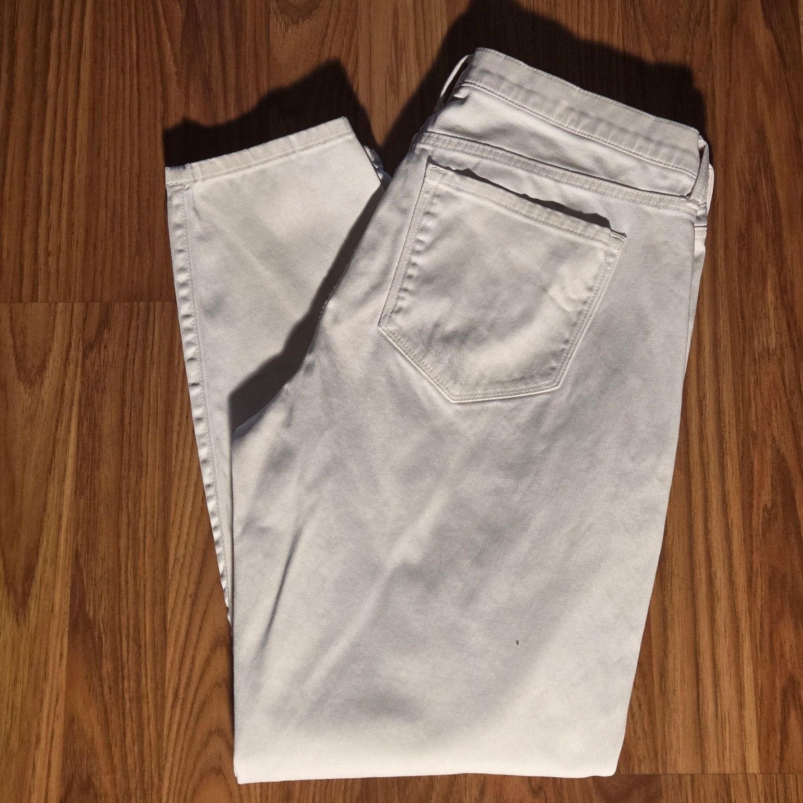 Banana Republic Chic White Banana Republic Women's Pants - Size 29 Size 29" - 4 Thumbnail