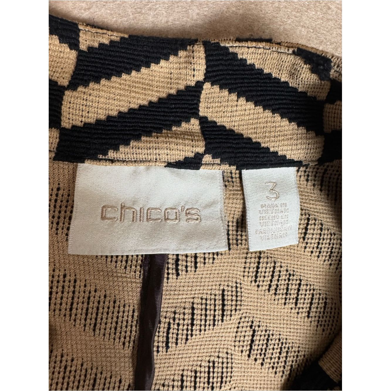 Chicos Chico's Chevron Open Front Cardigan Size 3 US XL Size XL / US 12-14 / IT 48-50 - 6 Thumbnail