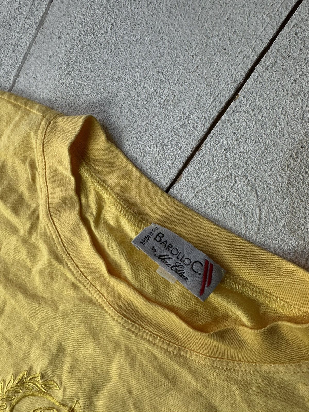 Vintage 🚨 YACHT CLUB LIGHT YELLOW VNTG MONACO RARE BIG LOGO Size US M / EU 48-50 / 2 - 5 Thumbnail