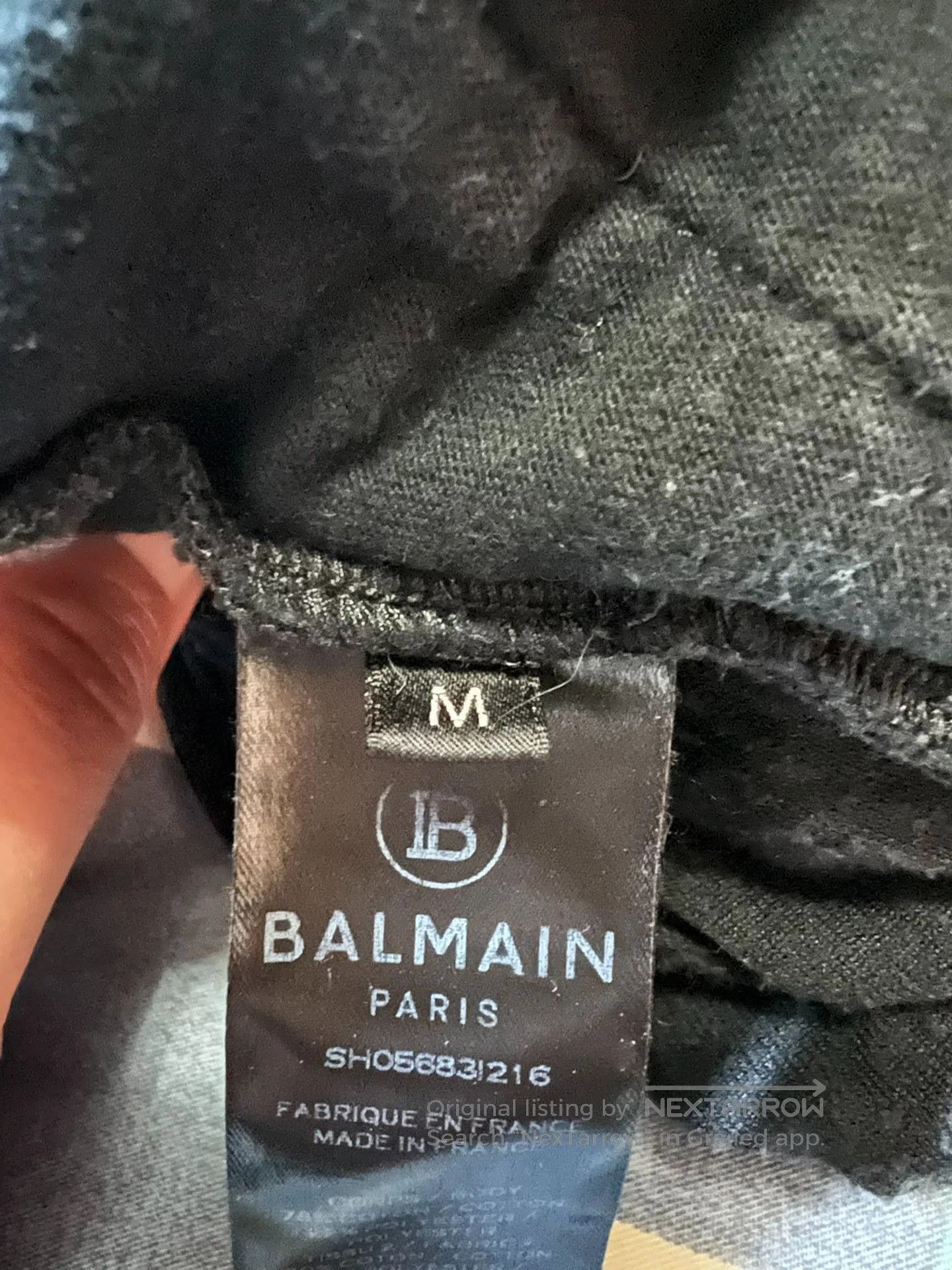 Balmain Balmain Velvet Embossed Wide-Leg Pants. Size 31" - 7 Thumbnail