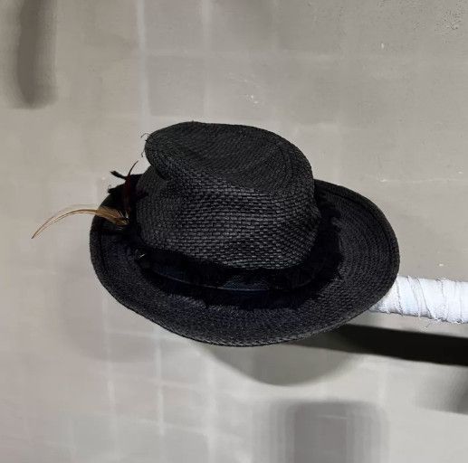14th Addiction 14th Addiction Early Woven Feather Hat Size ONE SIZE - 6 Thumbnail