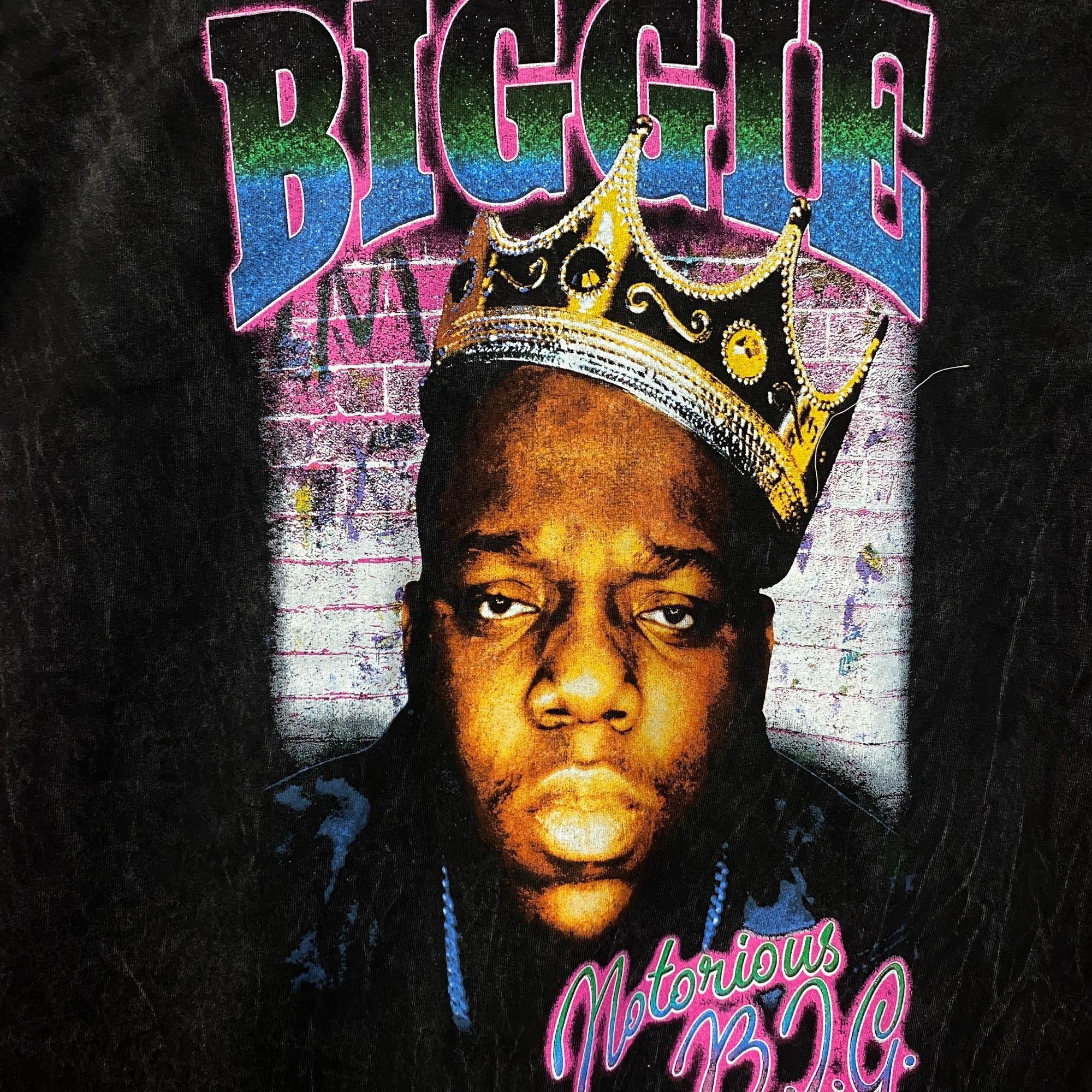 Rap Tees Biggie Smalls Crown King of New York Graphic Mineral Wash T- Size US L / EU 52-54 / 3 - 2 Thumbnail