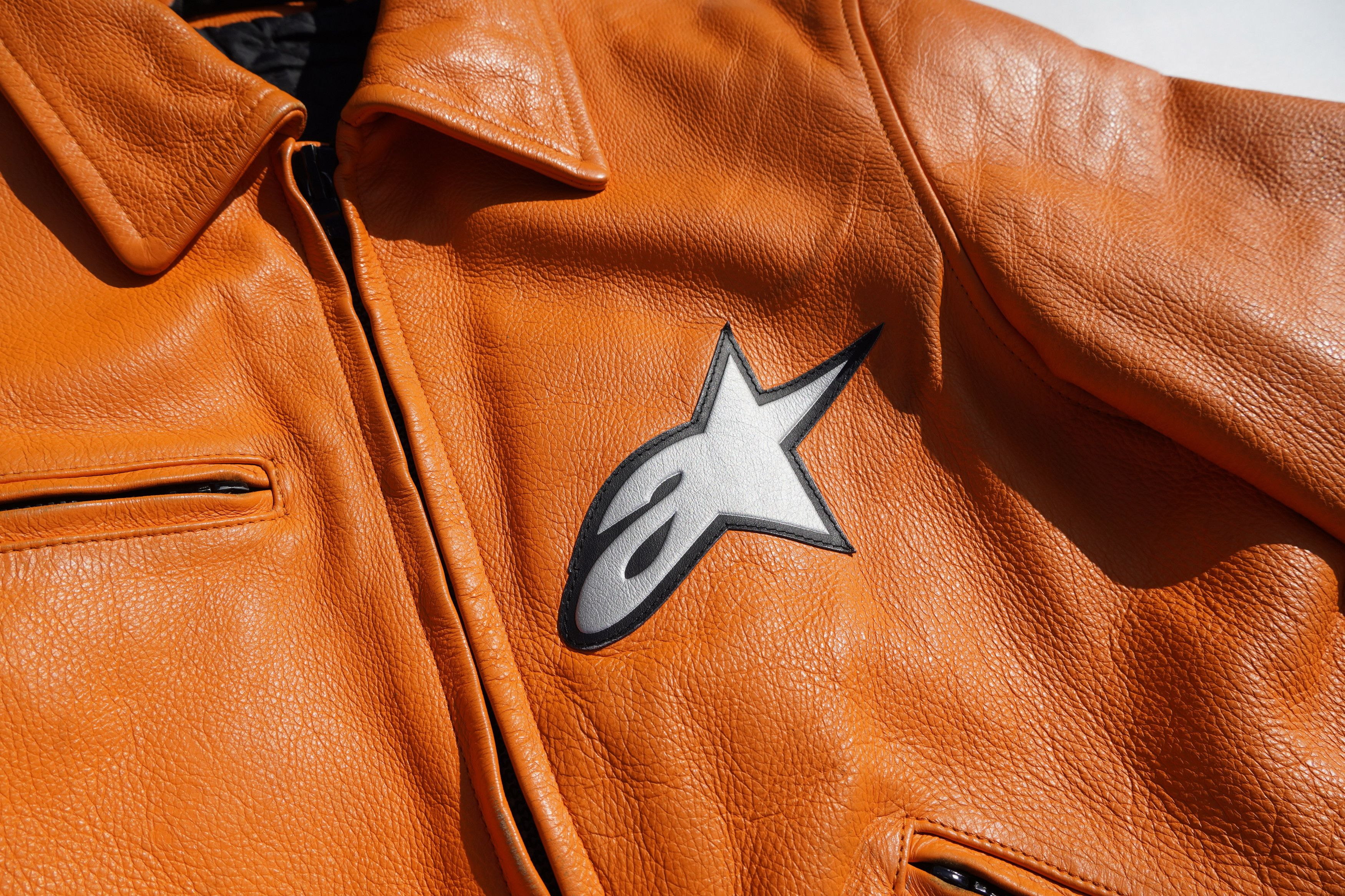 Vintage Alpinestars Orange Racing Jacket Size US M / EU 48-50 / 2 - 5 Thumbnail