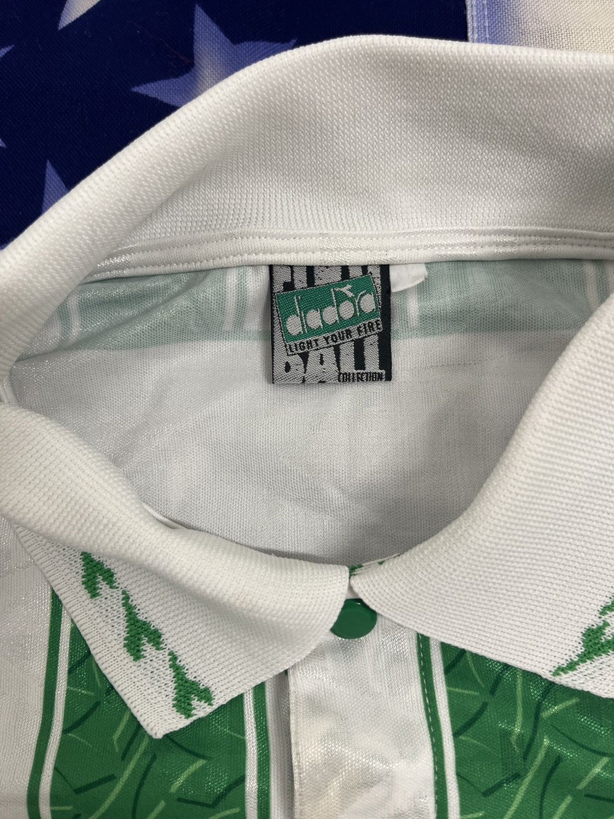 Diadora VTG 90s Diadora Rapid Wien Home Football Jersey Green White Size US XL / EU 56 / 4 - 6 Thumbnail
