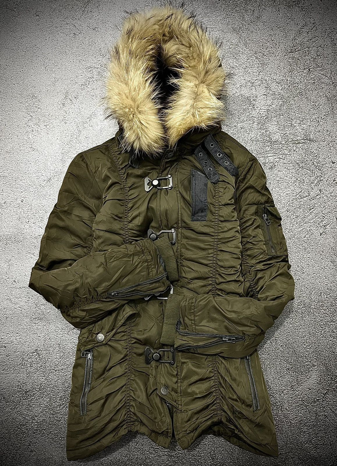 In The Attic 2000s In The Attic Homme Bondage Fur Jacket Size US M / EU 48-50 / 2 - 2 Thumbnail