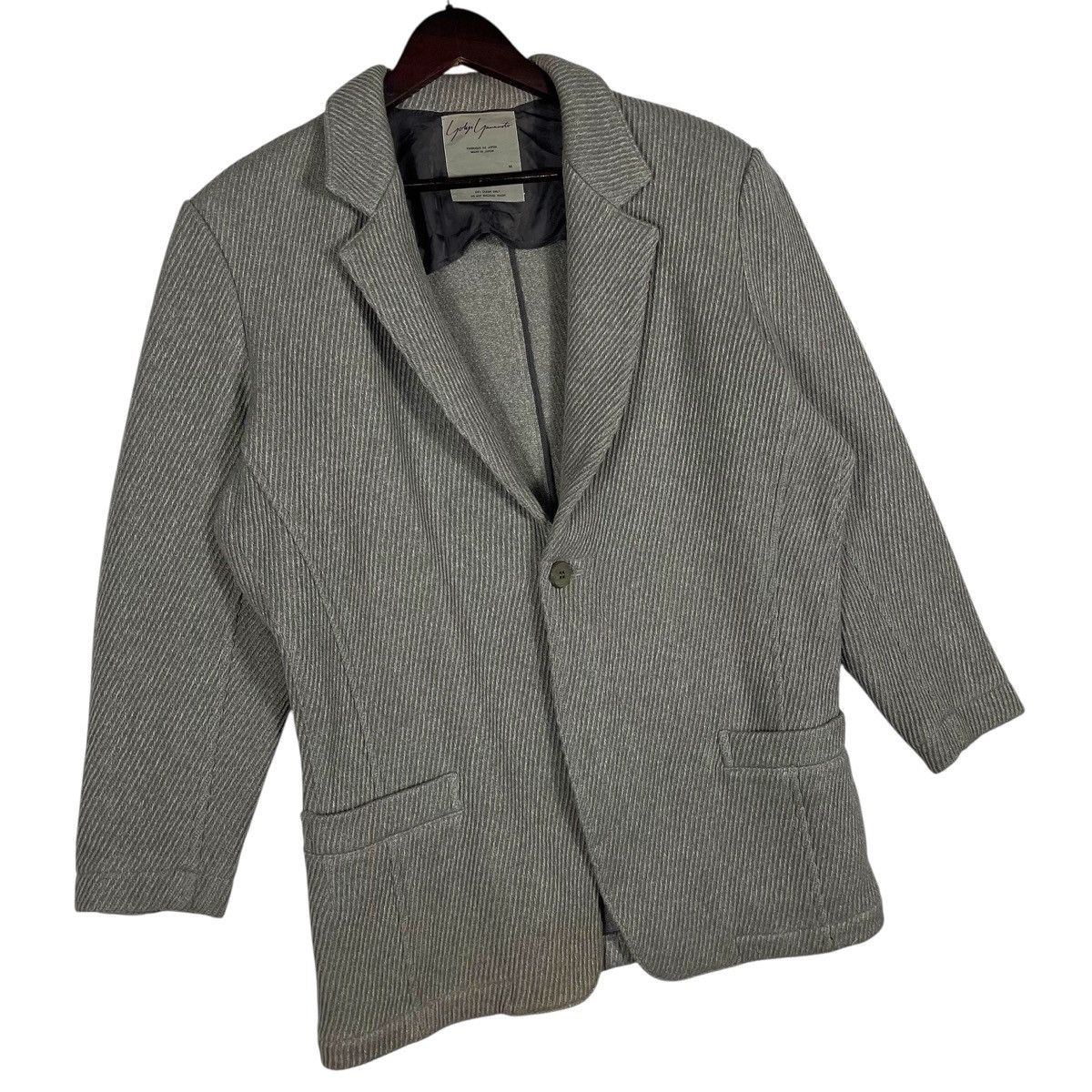Yohji Yamamoto Vintage Yohji Yamamoto Y's Ribbed Blazer | Archival Japanese Size US M / EU 48-50 / 2 - 3 Thumbnail
