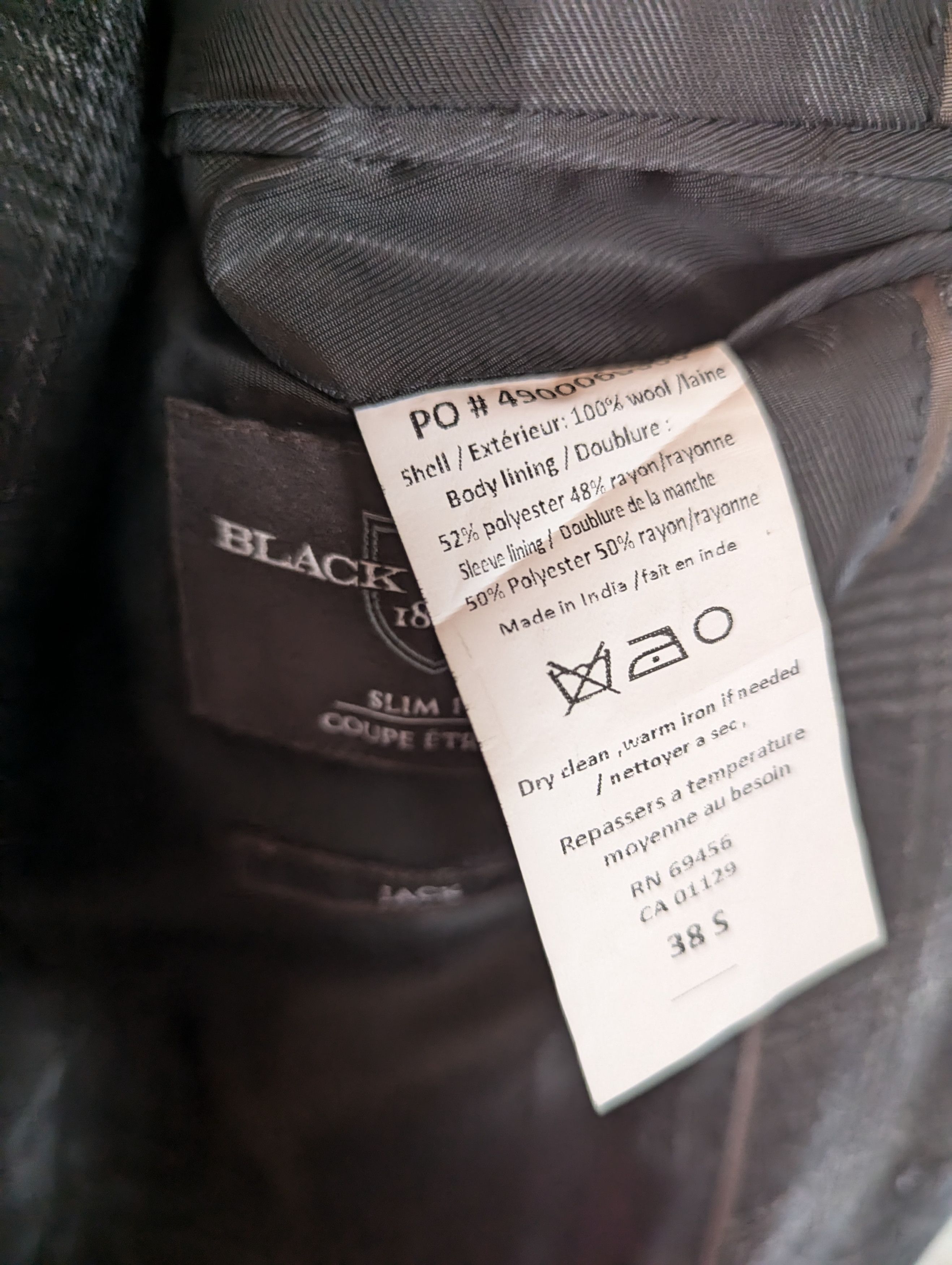 Black Brown 1826 Blazer 38S 'Jack' Size 38S - 4 Thumbnail