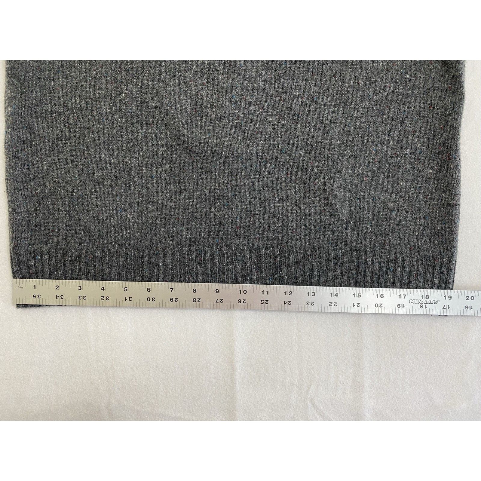 Other Sherpa Quarter-zip Sweater Men's Medium Gray Merino Wool Size US M / EU 48-50 / 2 - 4 Thumbnail