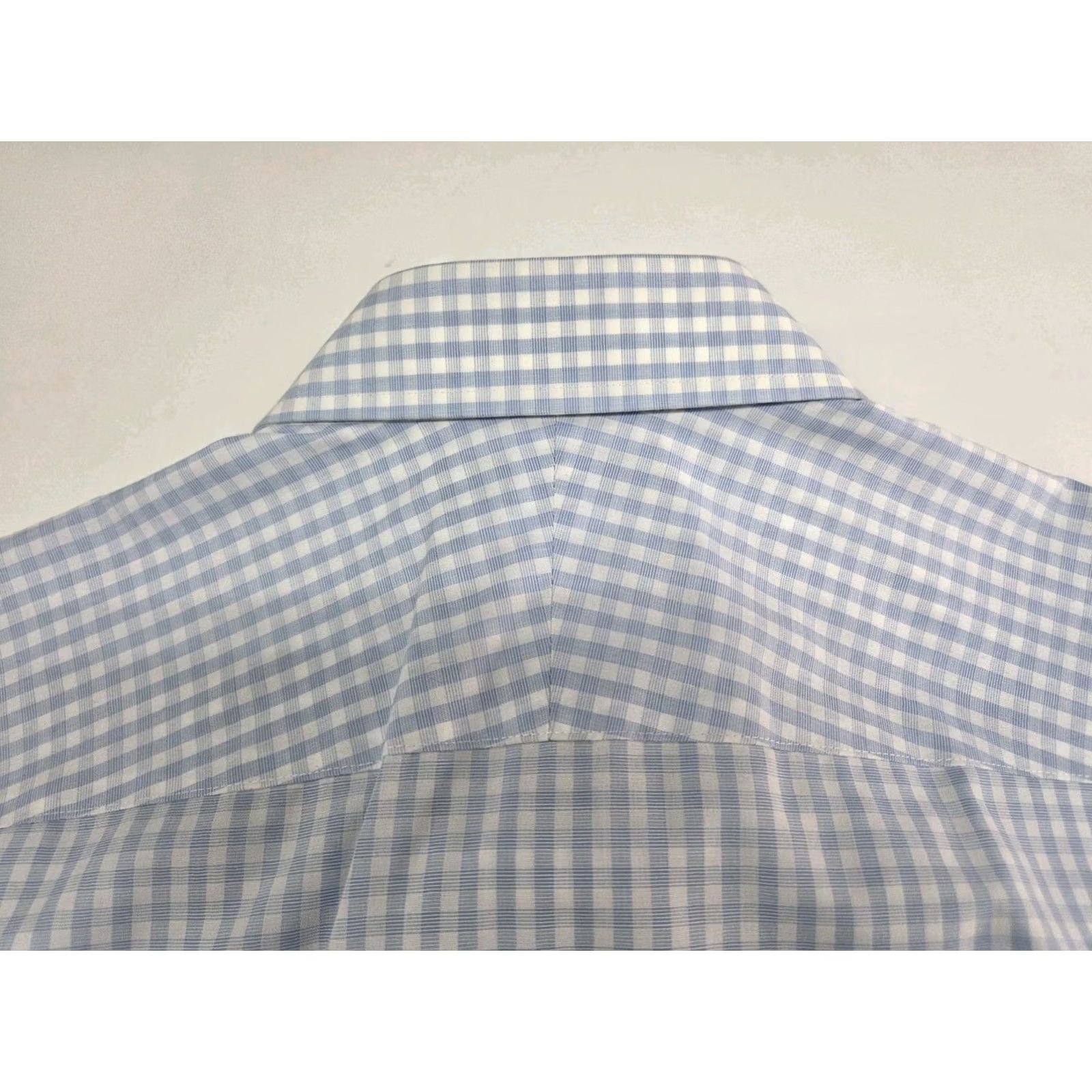 Charles Tyrwhitt Charles Tyrwhitt Men's Short Sleeve Classic Fit No Iron Shirt 18 Blue/White Check Casual Formal Business Shirt Size 18 Mens Size US XXL / EU 58 / 5 - 5 Thumbnail