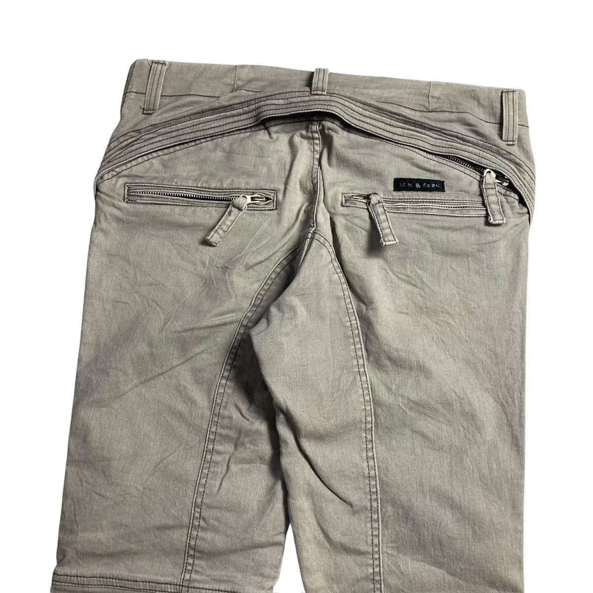 Japanese Brand ICM & CORN Bikers Pants Unique Multi Zipper Design Like Ppfm Size US 32 / EU 48 - 6 Thumbnail