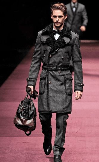 Dolce & Gabbana AW2009 Dolce & Gabbana Grey Wool Officer Trench Coat Size US M / EU 48-50 / 2 - 2 Thumbnail