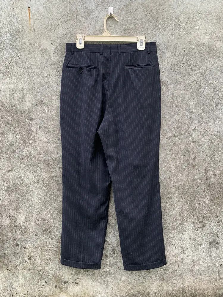 Balmain 2003 Balmain stripe black formal trouser Size US 29 - 6 Thumbnail