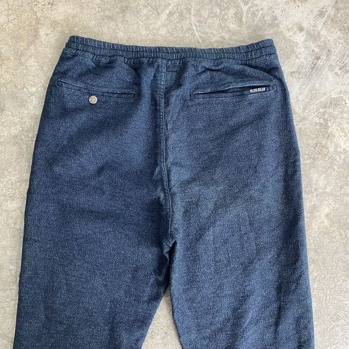 Blue Blue Japan Blue Blue Japan Drawstring Indigo Dyed Sweat Pants Size US 31 - 12 Thumbnail