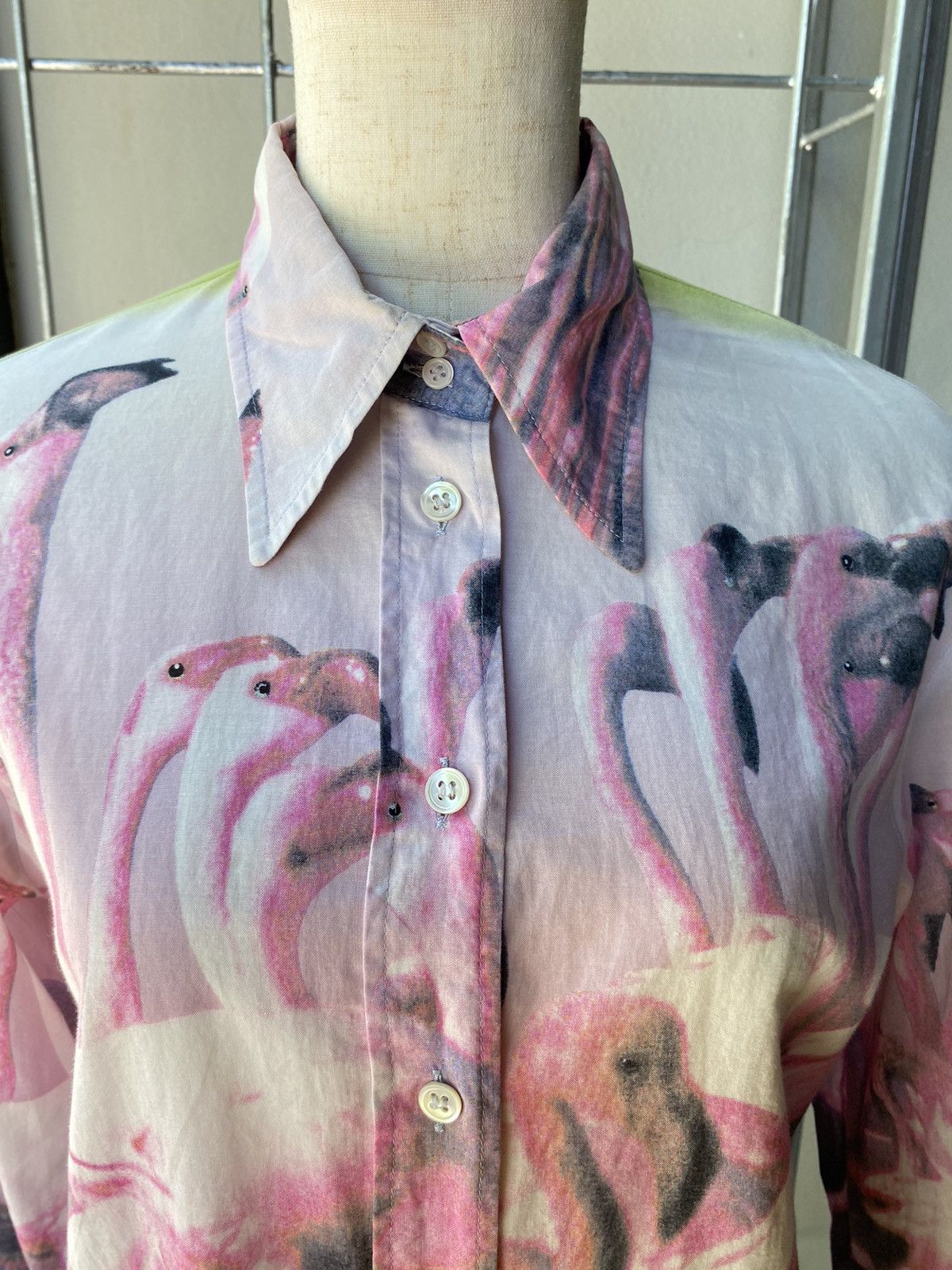 Paul Smith paul smith flamingo printed shirt Size ONE SIZE - 8 Thumbnail