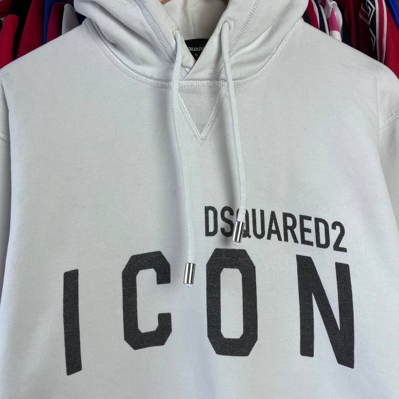 Dsquared2 Dsquared2 ICON Big Logo White Hoodie Size US S / EU 44-46 / 1 - 3 Thumbnail