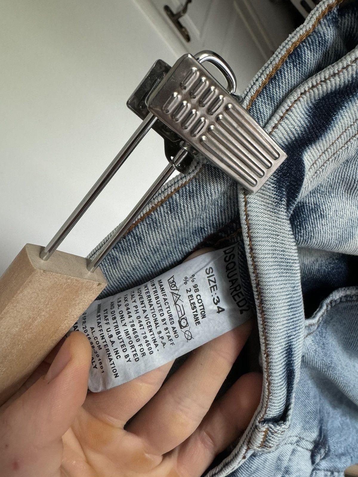 Dsquared2 Dsquared 2 Light White Blue Jeans Size US 34 / EU 50 - 8 Thumbnail