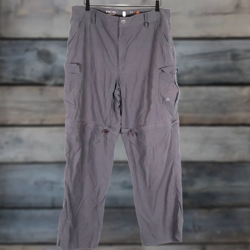 Nike ACG Nike ACG Pants Convertible Shorts Cargo Gray Cotton Blend Men's 40 x 32 Size US 40 / EU 56 - 1 Thumbnail