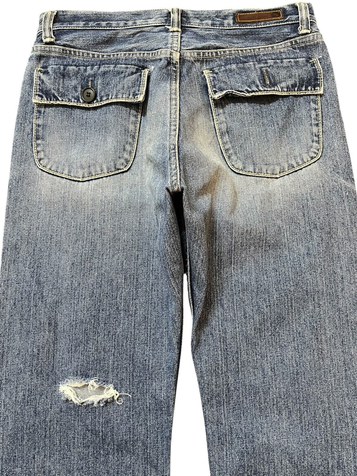 Big John Vintage Big John Ripped Grunge Distressed Denim Size US 29 - 6 Thumbnail