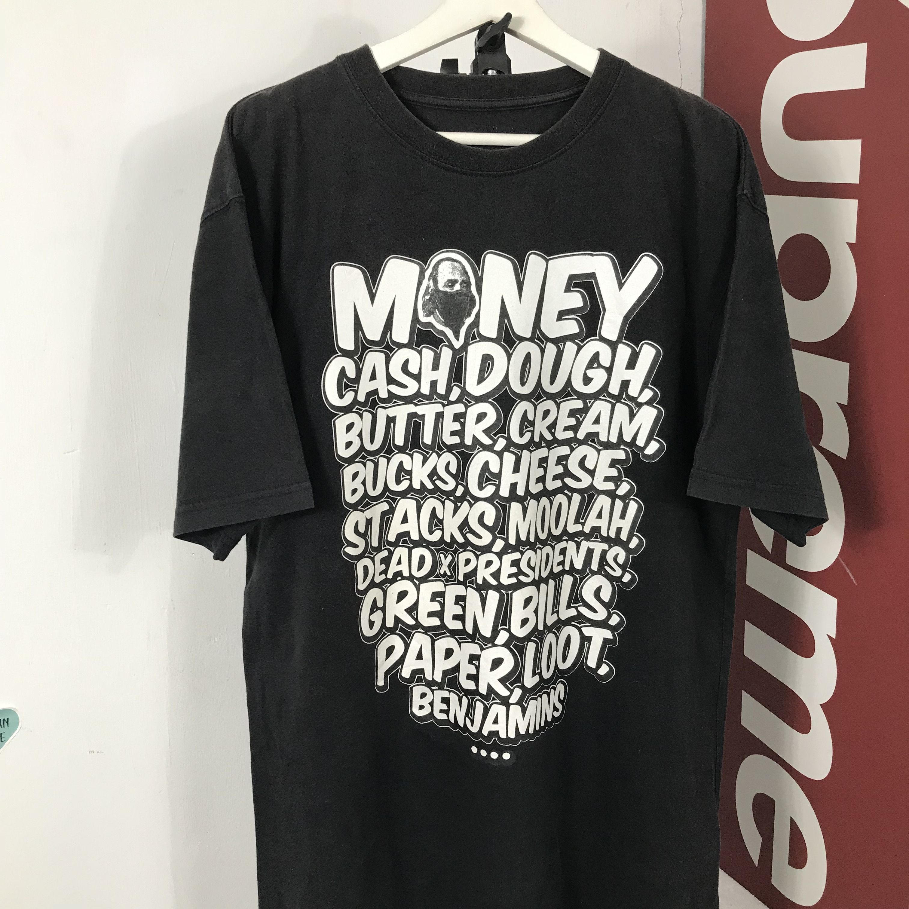 Rocawear Vintage Rocawear BENJAMIN ALL MONEY CASH Phototee Streetwear Size US XL / EU 56 / 4 - 2 Thumbnail