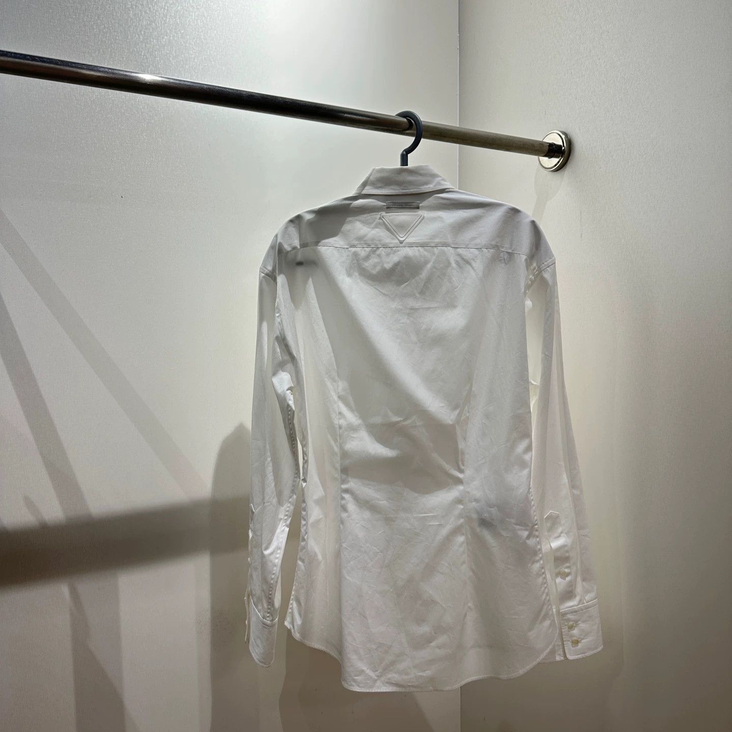 Prada Prada Crystal Button Triangle Logo LS Shirt 36 Size XS / US 0-2 / IT 36-38 - 2 Thumbnail