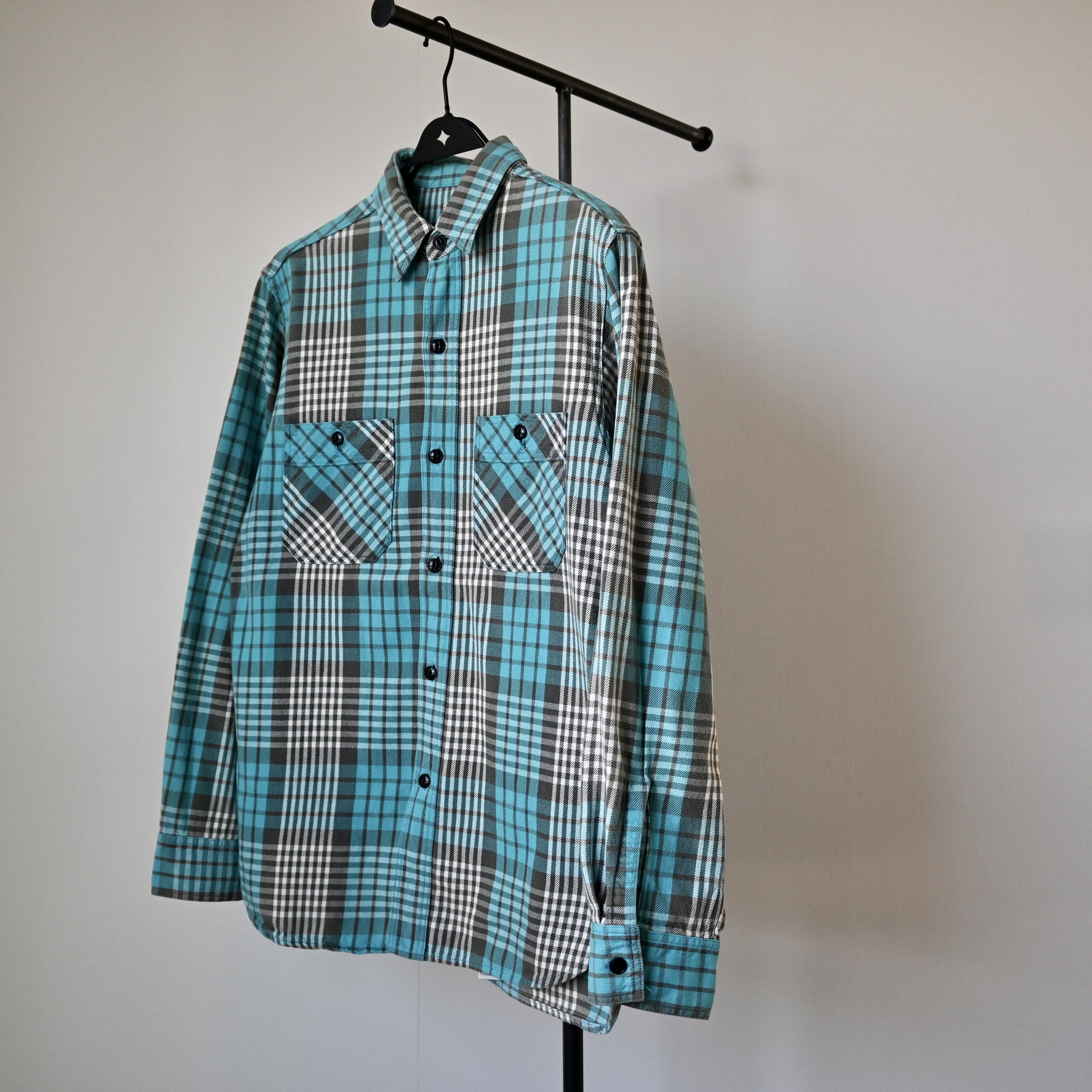 Sugar Cane SUGAR CANE midi-heavy cotton flannel shirt, made in Japan, M Size US M / EU 48-50 / 2 - 14 Thumbnail