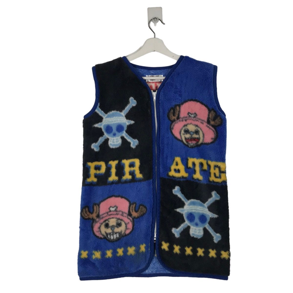 Japanese Brand 💥 ONE PIECE FLEECE BLANKET SLEEVE LESS Size US L / EU 52-54 / 3 - 2 Thumbnail