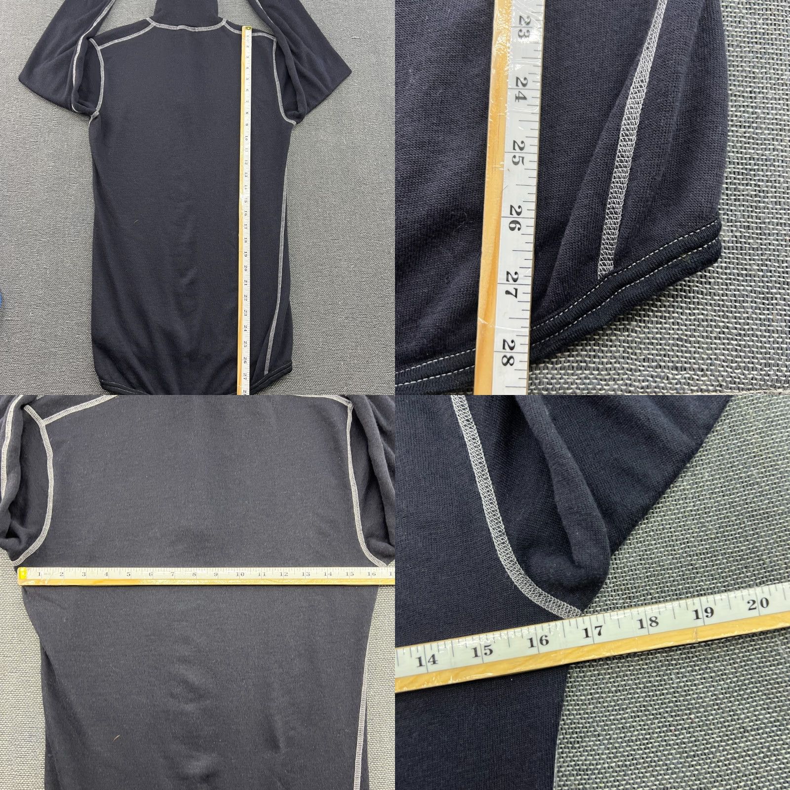Layer 8 ACLIMA Base Layer Shirt Mens Small Wool Modacryl 1/4 Zip Black Thermal Size US S / EU 44-46 / 1 - 9 Thumbnail