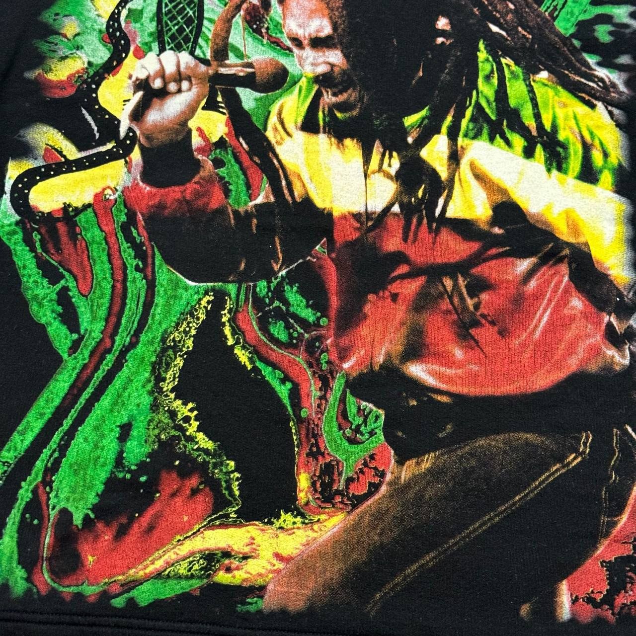 Bob Marley × Vintage Vintage 90s Bob Marley Rasta Revolution Long Sleeve Size US L / EU 52-54 / 3 - 6 Thumbnail