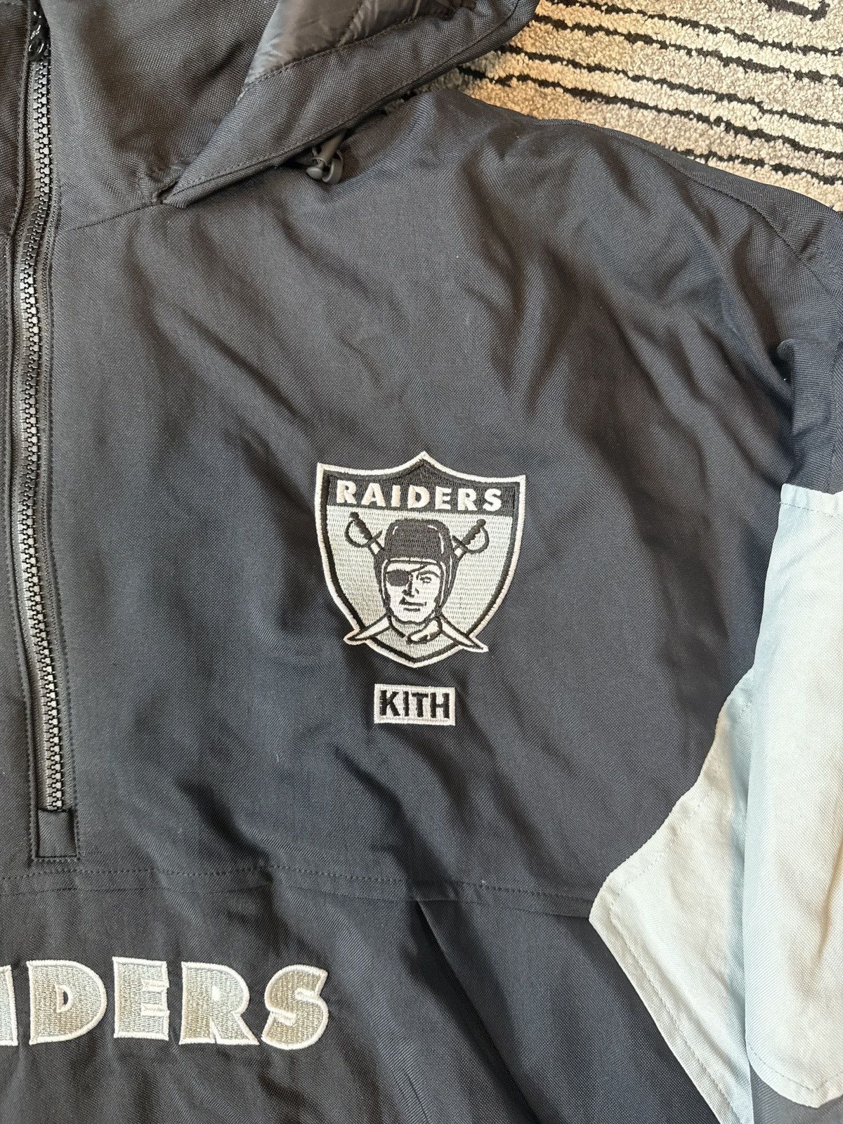 47 Brand × Kith Kith 47 NFL Raiders Quarterzip Hooded Jacket Size US XL / EU 56 / 4 - 3 Thumbnail